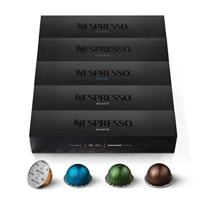 Bild av NESPRESSO VERTUO, urval av signature kaffe (230 ml), medelstora till mörkare rostning, 50 kaffekapslar