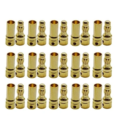 Bild av GTIWUNG 15 par 3,5 mm förgyllda banankontakter motor elektronisk kontakt, RC borstlös ESC kulkontakt (15 st hanplugg honkontakt)