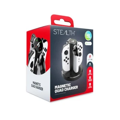 Bild av STEALTH Magnetic Quad Charger Nintendo Switch 2