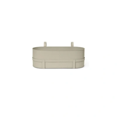 Bild av ferm LIVING blomlåda Bau, beige, stål, bredd 45 cm