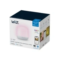 Bild av WiZ Hero portabel bordslampa Smart LED belysning (WiFi och Bluetooth), 9W, 2200 6500 Kelvin, Dimbar i kallvitt till varmvitt + 16 miljoner färger, accentbelysning, trådlös, laddbar, Vit, 1188405