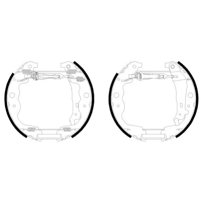 Bild av TEXTAR 84069301 Mâchoires de frein 228 42 avec levier à main accessoires, cylindre roue, élément d&#039;ajustage DACIA: SANDERO 2