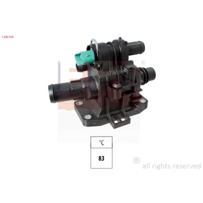 Bild av EPS 1.880.708 Thermostat d&#039;eau 83 Made in Italy OE Equivalent avec joint d&#039;étanchéite PEUGEOT: Partner I Combispace, 207 3/5 portes, 206 portes
