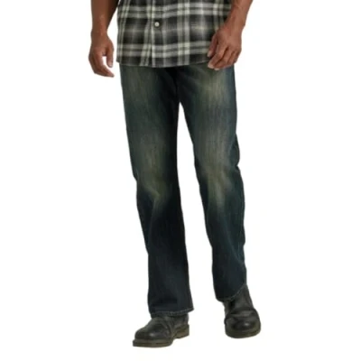 Bild av Wrangler Authentics Män Relaxed Fit Boot Cut De Corte/Holgadon Jeans, blå/svart stretch, 30W / 30L