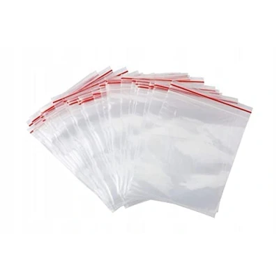 Bild av Emi4U Grip Seal återförslutningsbara plastpåsar, 100 stycken, blixtlåslås, plastpåse, 4 x 6 cm