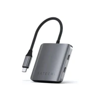 Bild av Satechi 4 Port USB C Hub with PD porte Silver