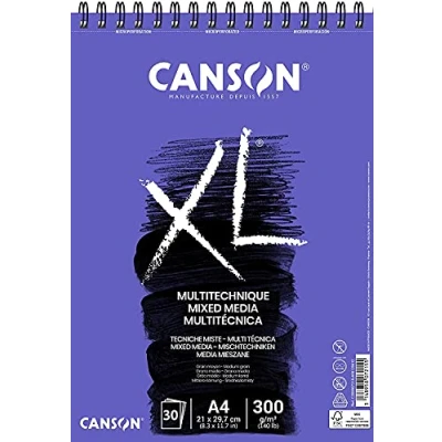 Bild av CANSON, 807215, XL AA8Mix mediablock, DIN A4, 30 ark, 300 g/m²