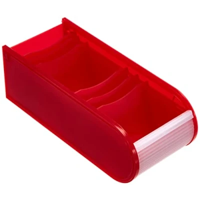 Bild av Wedo 2508002 A8 lärokort stängning, 6 stödplattor inklusive 100 kort, 21, 7 x 9, 2 7, 3 cm isröd