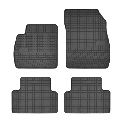 Bild av FROGUM 0701 Ensemble de tapis sol Caoutchouc avant et arrière 4 noir Sur mesure OPEL: Zafira C Tourer