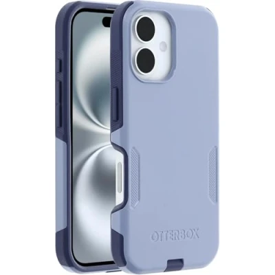 Bild av Otterbox Commuter Series MagSafe skal för iPhone 16, stöttåligt, fallsäkert, tåligt, skyddande skal, testad till militärstandard x3, Lila