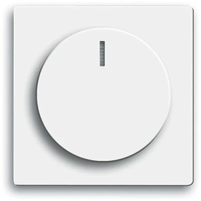 Bild av Busch Jaeger 6540 84 102 Centralskiva med vred, testmutter och glödlampa (termoplast) studiovit carat® 2CKA006599A2953 future linjär