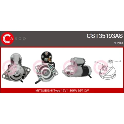 Bild av CASCO CST35193AS Startmotor 12V 1,10kW 8, 9 CPS0126 M8 66mm SUZUKI: Grand Vitara 1 SUV
