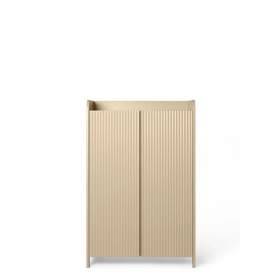 Bild av Ferm Living Sill Cupboard Skåp Low Cashmere W70 x H110 D40 cm