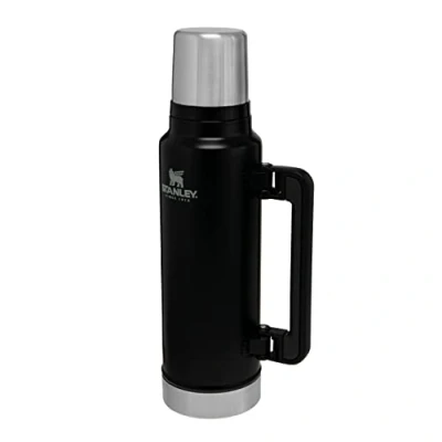 Bild av Stanley Classic Legendary Termosflaska 1.4L Matte Black BPA Fri Termos I Rostfritt Stål Håller Varmt 40 H Läckagesäkert Lock, Fungerar Som Mugg Tål Maskindisk