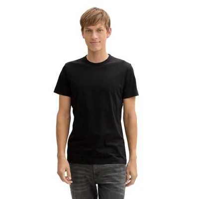 Bild av TOM Tailor MIT Stretchanteil Tshirt bas, Storlek: Medium, Black