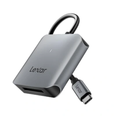 Bild av Lexar RW510 CFexpress Typ B Kortläsare, upp till 10Gbps, USB 3.2 Gen 2 Minneskortläsare för CFe Type kort, CF Kortläsare Inkluderar C kabel (LRW510U BNHNG)