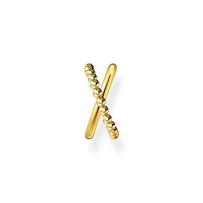 Bild av Thomas Sabo boucle d&#039;oreille simple boules double plaqué or argent EC0023 413 39