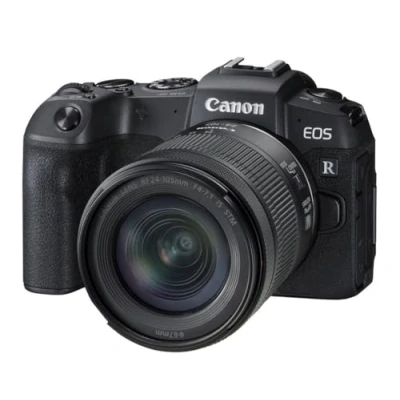 Bild av Canon EOS RP systemkamera med objektiv RF 24105 mm F4 7.1 IS STM (spegelfri, 26,2 megapixlar, 7,5 cm Clear View LCD II, 4K, DIGIC 8 bildprocessor, WLAN, Bluetooth, fullformatsensor), svart