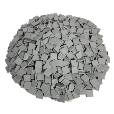 Bild av LEGO Bricks 3068 City kakel (2 x 2 svängar, 20 st), ljusgrå
