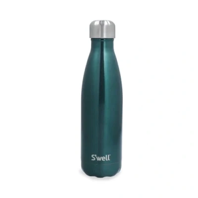 Bild av S&#039;well Original vattenflaska, Green Sapphire, 500 ml. Vakuumisolerad dryckesflaska håller dryckerna kalla och varma BPA fri vätskeflaska i rostfritt stål för resan