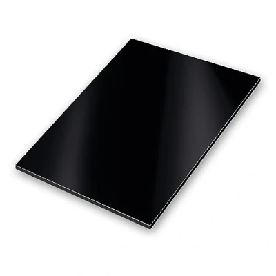 Bild av Aluminium kompositplatta svart I väderbeständig aluminiumskylt för modellbygge mässor skyltning gör det själv skärmtryck 30 x 40 cm az_132