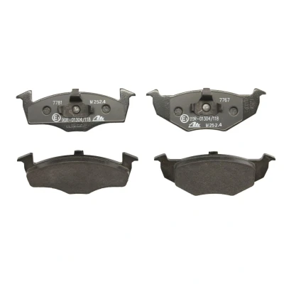 Bild av ATE 13.0460 7101.2 Jeu de plaquettes frein non préparé pour indicateur d&#039;usure, contact signal d&#039;usure exclu VOLKSWAGEN: GOLF 3, 3 Variant