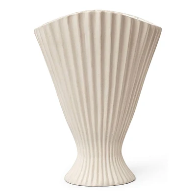 Bild av ferm LIVING Fountain vas, vit, höjd 30,5 cm, keramik
