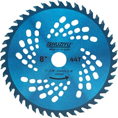Bild av LSHUZIYU 200mm 44T, Hårdmetallspets, Gräsklippare Knivblad, Arbor 25.4mm med 22.23 20 15.88mm Bricka
