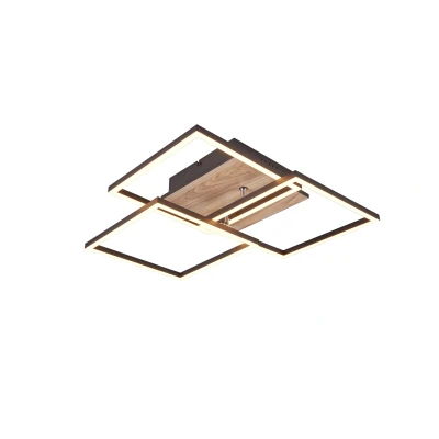 Bild av Reality Leuchten LED taklampa Mobile, 3 lampor fjärrkontroll trä