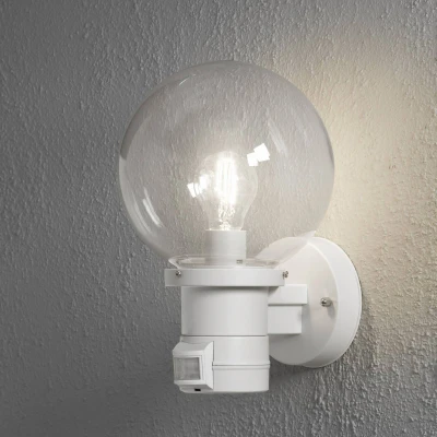 Bild av Konstsmide Utomhusvägglampa Nemi med rörelsesensor, svart