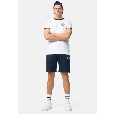 Bild av Lonsdale Normale Passform Cashendun Tshirt med print, Storlek: 3XL, White navy red