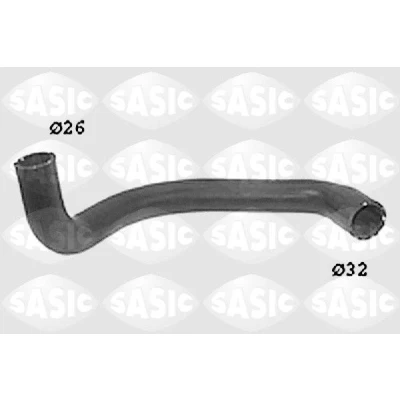 Bild av SASIC SWH6692 Durite De Refroidissement gauche inférieur FORD: FIESTA 3