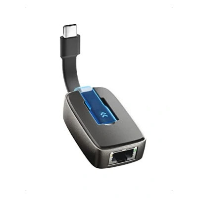 Bild av Cable Matters Kabelfrågor vikbar USB C till Ethernet adapter gigabit, bärbar med 10/100/1000 Mbps nätverk Thunderbolt 4/3, USB4 kompatibel