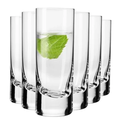 Bild av KROSNO Vodka Shot Glasses Set om 6 90 ml Perfekt för hemmet, restaurangen och mottagningen Tål maskindisk