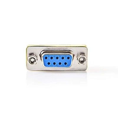 Bild av NEDIS seriell adapter D SUB 9 stifts uttag nickelpläterad metall låda