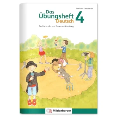 Bild av Das Übungsheft Deutsch 4: Rechtschreib und Grammatiktraining für Klasse 1 bis 4. Mit Stickerbogen Lösungsbeilage