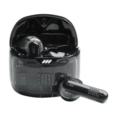 Bild av JBL Tune Flex Ghost hörlurar, n Ear, brusreducerande Bluetooth hörlurar med 32 timmars batteritid, vattentåliga, Black