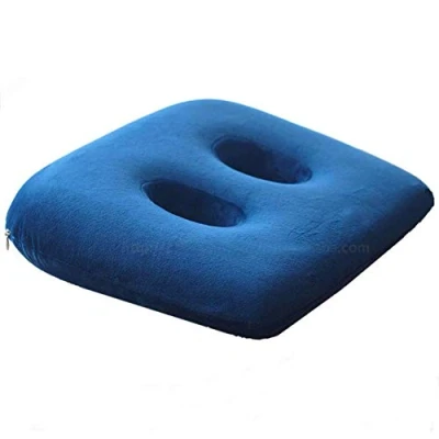 Bild av Ischial Tuberosity Sittdyna Med Två Hål För Sittande Ben Memory Foam Sit Bone Relief Kudde Rumpa, Nedre Rygg, Höfter
