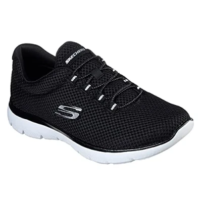 Bild av Skechers Dam 2022 Summits Bungee Sneaker, Svart vit, 39.5 EU