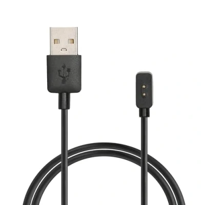 Bild av kwmobile USB kabelladdare kompatibel med Xiaomi Mi Smart Band 9/Band 8/Band 8 Pro/Redmi Watch 3 aktiv kabel laddningskabel för smartklocka svart