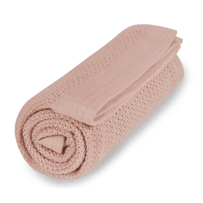 Bild av Vinter &amp; Bloom Soft Grid Babyfilt, Cloud Pink