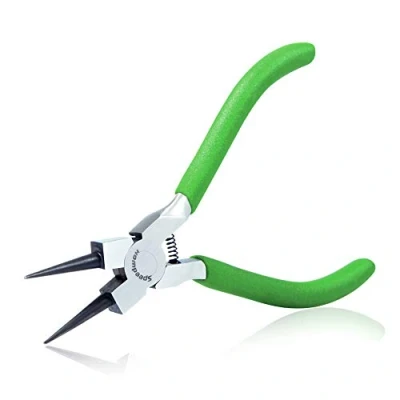 Bild av SPEEDWOX Mini rund nästång för smyckestillverkning 13 cm liten tråd looping tång avsmalnande käke mikro fin precision handverktyg professionell pärlor hobby arbete hantverk gör det själv