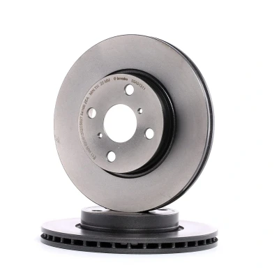 Bild av BREMBO COATED DISC LINE 09.A913.11 Disque de frein 258 22 4 ventilé l&#039;intérieur revêtu TOYOTA: Yaris II 3/5 portes, III portes