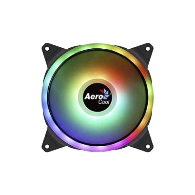 Bild av Aerocool Duo 14 ARGB LED PC Fan, 140 mm, 1000 rpm, Curved Fan Blades for Maximum Cooling and Anti Vibration Pads
