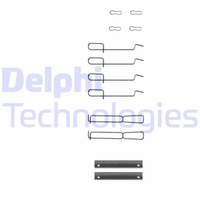 Bild av DELPHI LX0262 Kit d&#039;accessoires, plaquette de frein à disque RENAULT: TWINGO 1