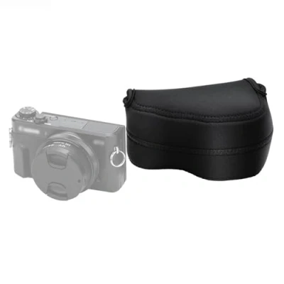 Bild av JJC Ultralätt neopren svart kamerafodral för A6600/A6500/A6400/A6300/A6100/A6000 med 16 50 mm lins, RX1RII, SX420IS, LX100II, fp, fp L och annan kamera lins upp till 4,7 x 2,9 3,4 (B H D)