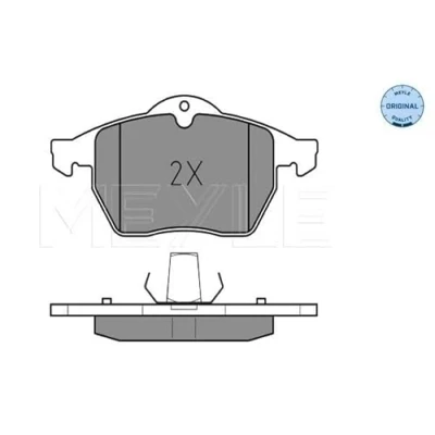 Bild av MEYLE 025 218 2919 Jeu de plaquettes frein ORIGINAL Quality Essieu avant préparé pour indicateur d&#039;usure avec tôle anti bruit OPEL: Astra G CC