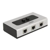 Bild av DeLOCK Switch RJ45 10/100/1000 2 port manual bidirectional