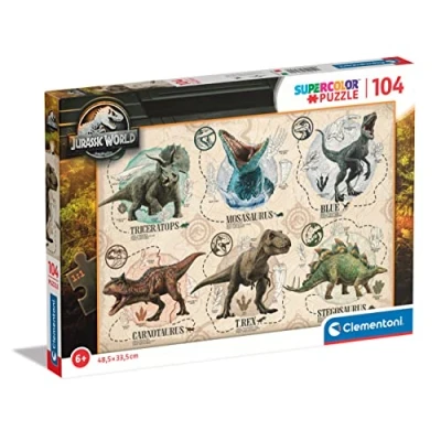 Bild av Clementoni Jigsaw Puzzle Super Color Jurassic World 104pcs.