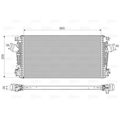 Bild av VALEO 818567 Intercooler sans vanne EGR OPEL: Astra J 5 portes, Zafira C Tourer, GTC